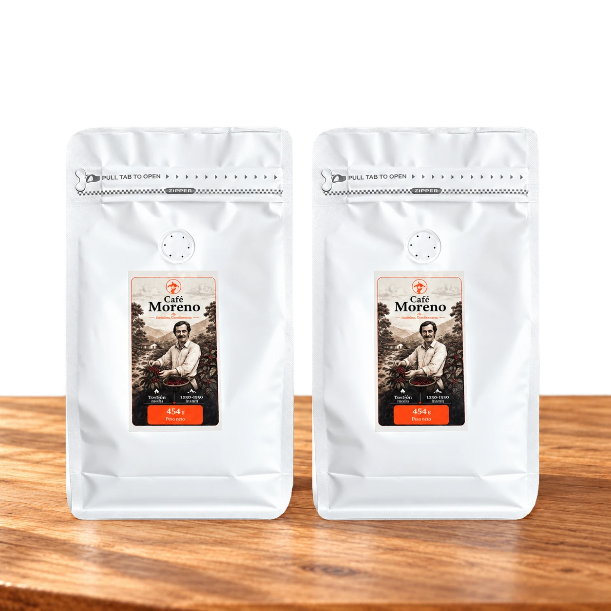 Combo Doble Moreno: 2 bolsas de café de 454 g (908 g en total).
